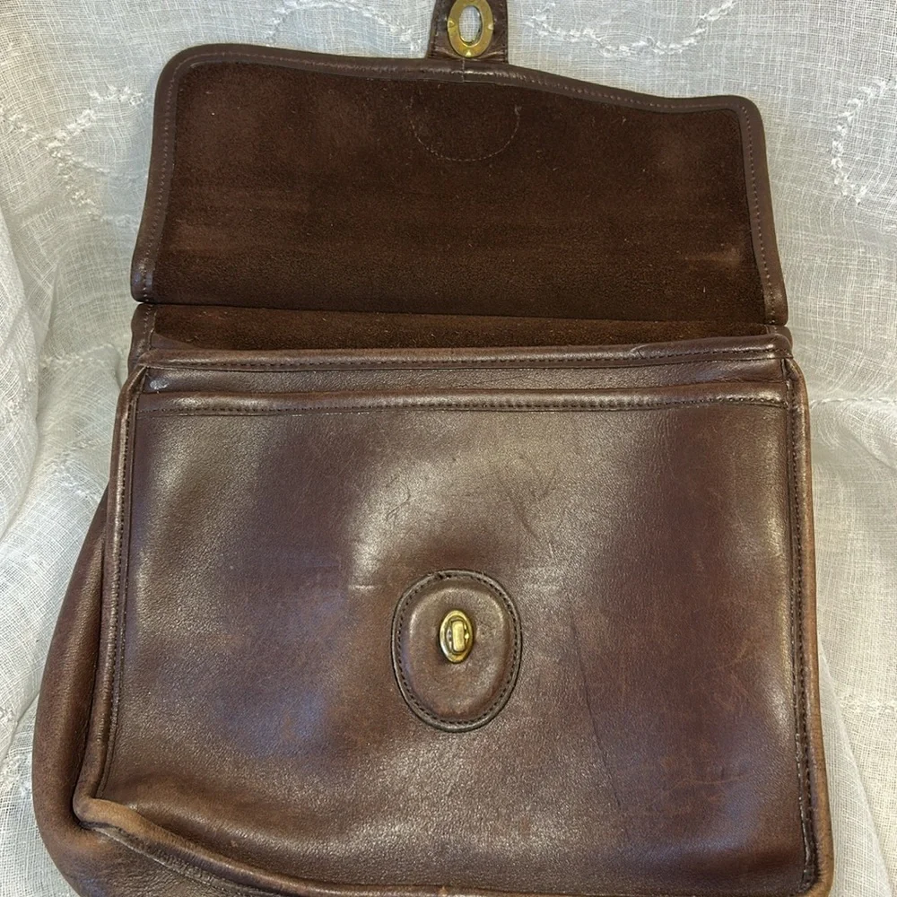Coach leather vintage high quality satchel pocketbook bag